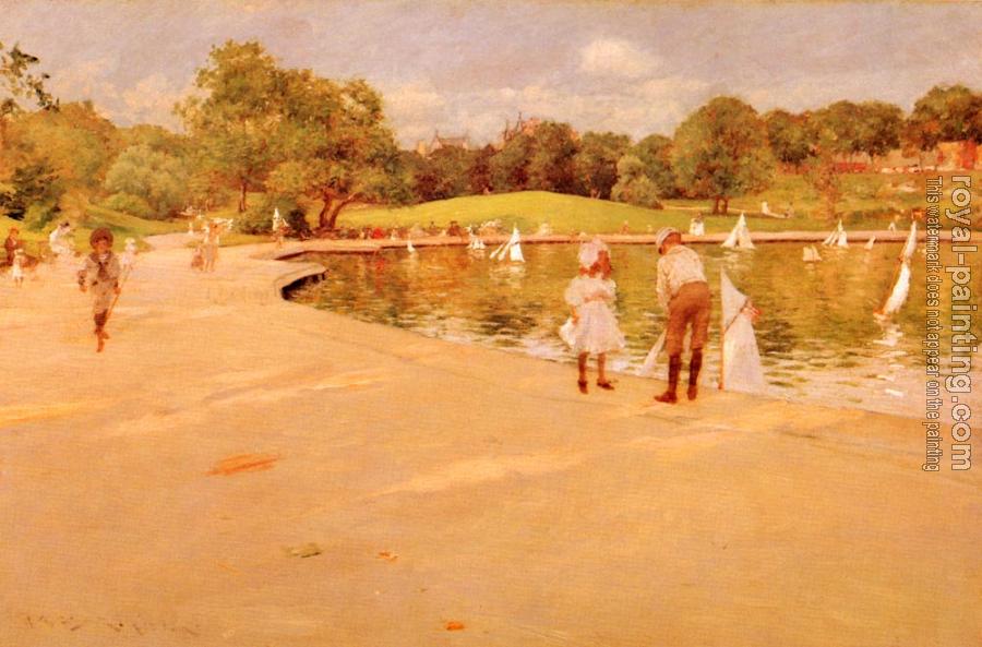 William Merritt Chase : Lilliputian Boat-Lake